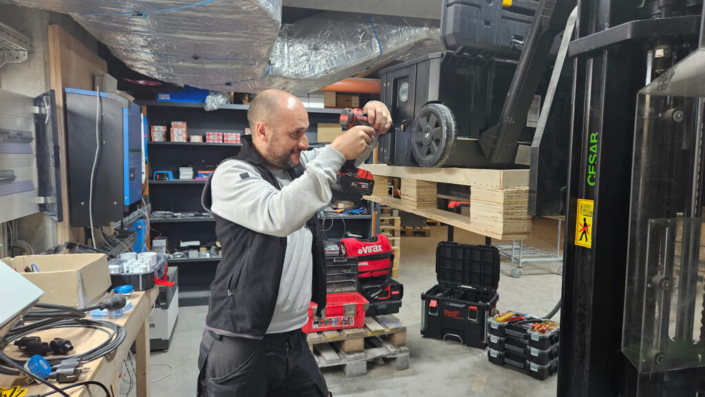 montage batterie portable